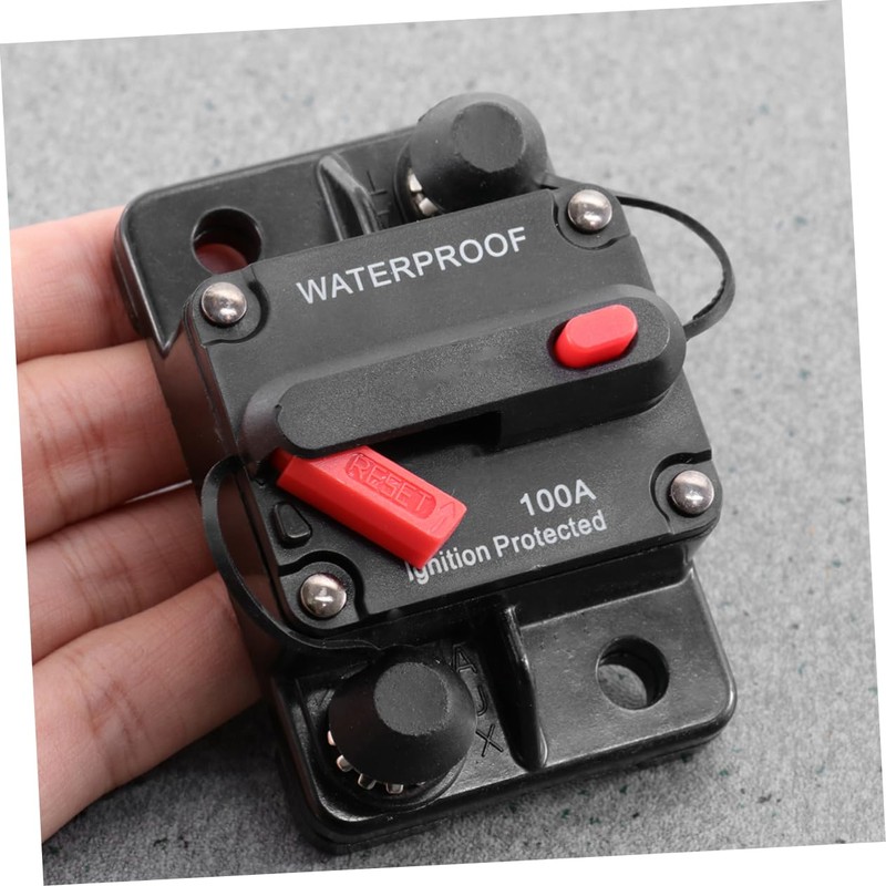 Mobestech 2pcs Circuit Breaker Blackalicious Blacksto e 50a Fuse Car