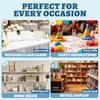 Oungy Mini Easel Stand, 80 Pcs Clear Plastic Display Easel