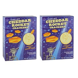 Trader Joe's Cheddar Rocket Crackers 7.05 oz. (Pack of 2 bxs)