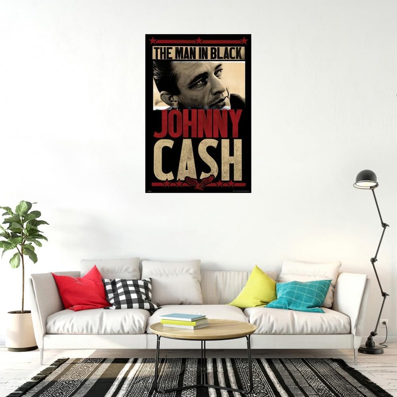 Johnny Cash - Music Poster (The Man In Black) (Size:
