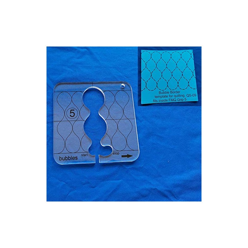 YICBOR Bubble Border Template for Quilting Fits Inside FMQ Grip