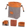 CIYODO 1Pc Portable Camera Lens Storage Bag Grey Medium Organizer