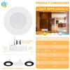 JULLISON 4 Inch Small Flush Mount Ceiling Light: LED Mini