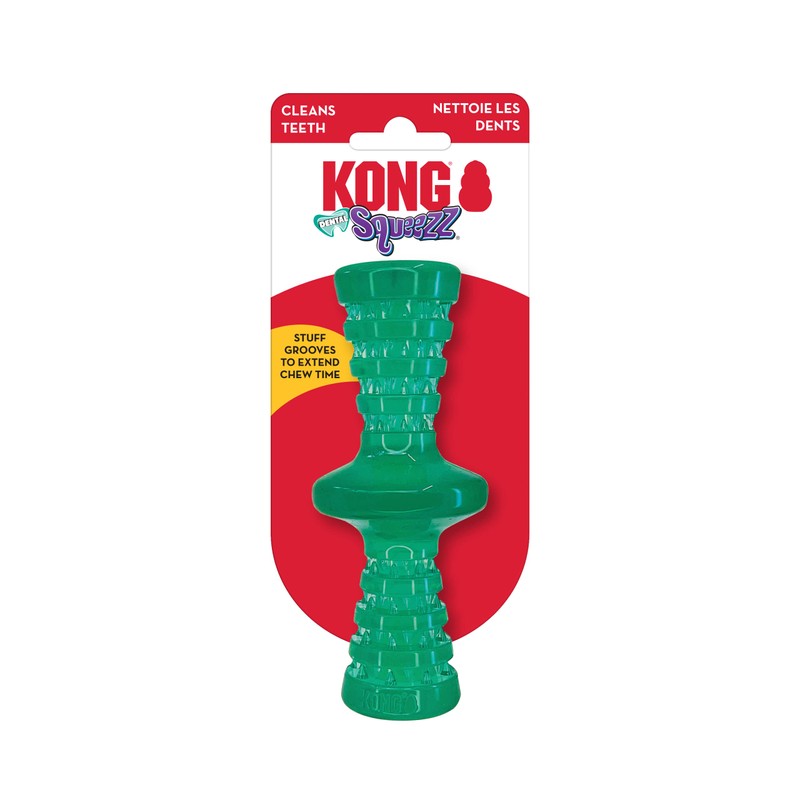 KONG Squeezz Dental Roller Stick - Cleans Dogs Teeth While