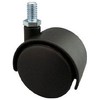 TRUSCO Screw-In Twin Wheel Caster, Nylon Wheel, Swivel, Φ1.6 inches (40 mm), M10, TDG40M10