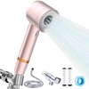 High Pressure Shower Head with Handheld, with Pause Switch 4