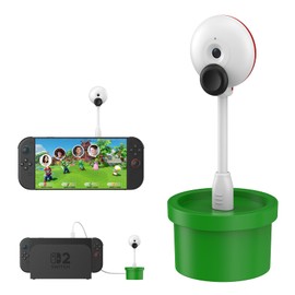 LuxiSync Camera for Switch 2 – USB C Webcam for Switch 2, HD Video Game Camera, Privacy Sliding Lens Cover, Plug and Play, Auto Recognition, Cute Lollipop Design for Switch 2 Accessory