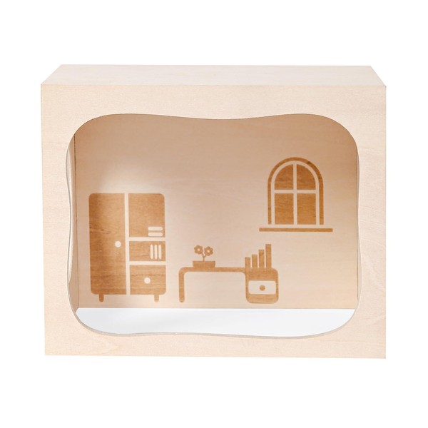 Marchul Hamster Hideout Wooden House Chamber Small Animals Pets Tunnel