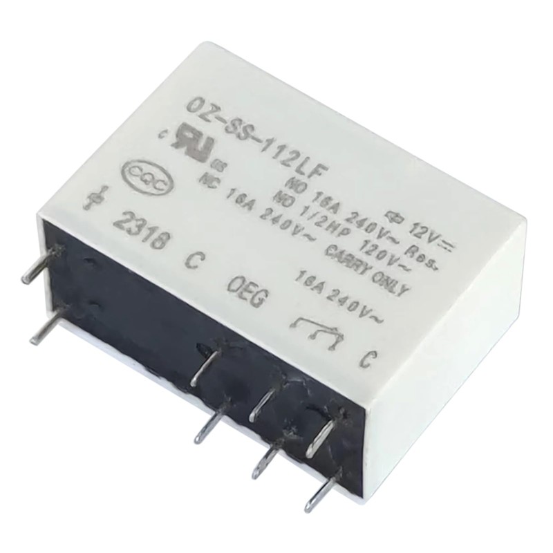 2Pcs OZ-SS-112LF 16A 12VDC General Purpose Multi-Function Relay 8Pins
