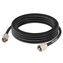 YOTENKO RG8x Coaxial Cable 10ft, CB Antenna Cable RG8x with PL259 10 feet, Low Loss 50 Ohm for CB HAM Radio Antenna, HF VHF Radio Antenna