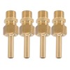4 PCS Water Fountain Nozzles Pure Copper Large Hexagonal Direct