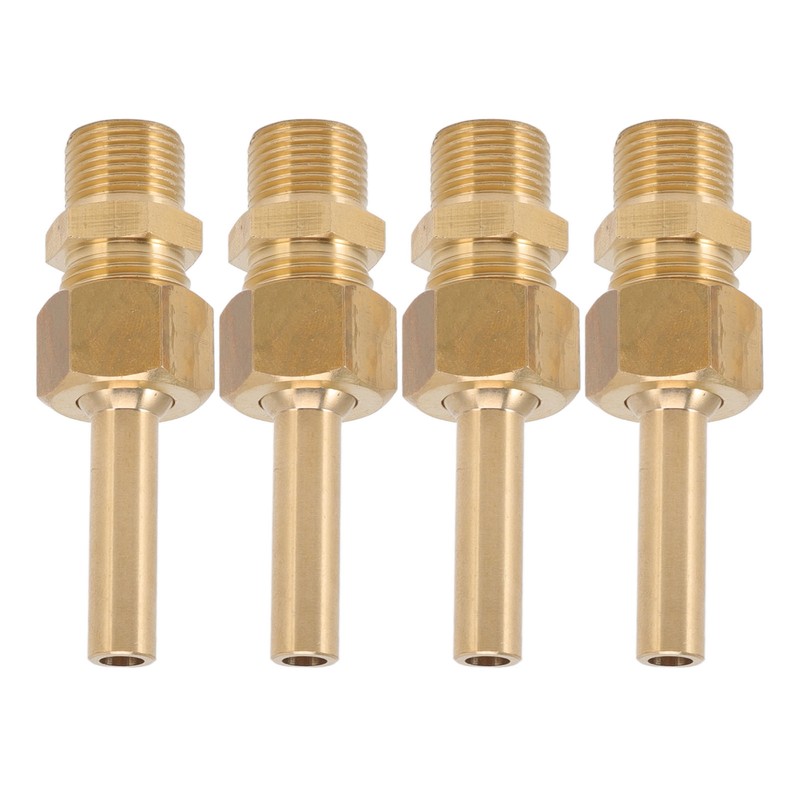 4 PCS Water Fountain Nozzles Pure Copper Large Hexagonal Direct
