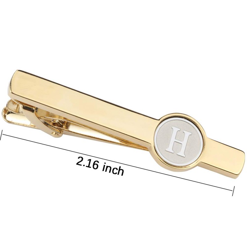 GWD Mens Cufflinks Tie clips set Set Shirt Classic Initials