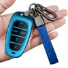 Sindeda Key Fob Cover with Keychain Soft Full Protection Key