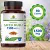 Brieofood Organic Safed Musli 1500mg, 45 Servings, Vegetarian, Gluten Free,