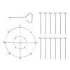 Skewer Stand Stainless Steel Vertical Barbecue Skewers Holder Fryer Accessories