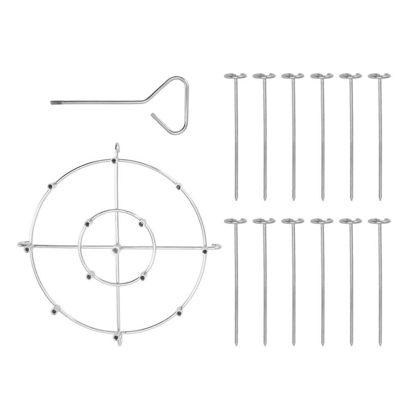 Skewer Stand Stainless Steel Vertical Barbecue Skewers Holder Fryer Accessories