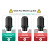 20pcs Black Bulge Lug Nuts - 1/2x20 Threads - 1.75