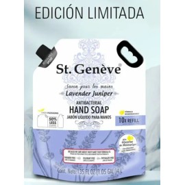 Jabón Líquido Para Manos St Geneve Antibacterial Lavanda 4lt