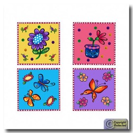 My Whimzy Garden Self Stick Wall Art