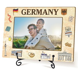 yutogan Germany Travel Photo Frame Gifts, Germany Souvenirs for Wedding Engaged Honeymoon, Wedding Frames For Newlyweds, Table Decor 4x6 -TJ01