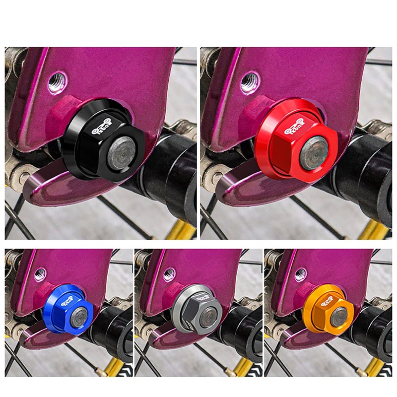 2pcs M10 Bicycle Wheel Hub Axle Nut 7075 Aluminum Bicycle