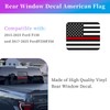 2 Pack Middle Window American Flag Decal for F150 F250