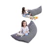 KOLACEN Stuffed Animal Toy Storage Bean Bags Soft Foldable Chair