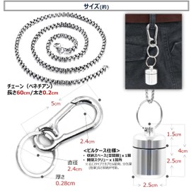 XP Design Portable Wide Mouth Pill Case Necklace Pendant Keychain Aluminum Stainless Steel Waterproof (Set of 8 Colors)