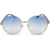 styleBREAKER 09020120 Women's Round Sunglasses with Tinted Polycarbonate Lenses and