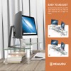 Hemudu Dual Monitor Stand -Adjustable Length and Angle Dual Monitor
