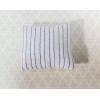 Barbara O'Brien Dollhouse Pillow Striped White Silver Black Handmade 1:12