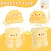 Kleemeiero Pack of 2 Hamster Squeeze Toy + 2 Bears