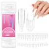 Sandwich Dual Nail form, Nail Tips for Gel Extensions Clear