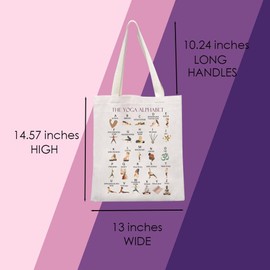 Yoga Tote Bag Yoga Lover Gift Yoga Instructor Gift Yoga Teacher Gift Meditation Gift Zen Gift (Yoga Tote)