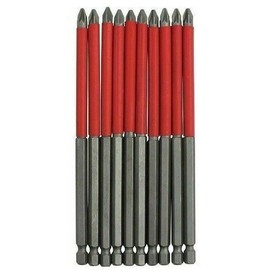 10pc 6" 150mm Long Non Slip Bits Pozi Phillips Slotted Screwdriver Drill Bit Set