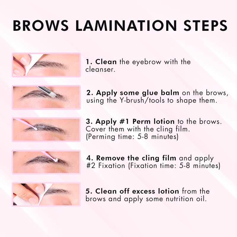 Lash Lift Kit & Eyebrow Lamination Kit, 2-in-1 Solution, At