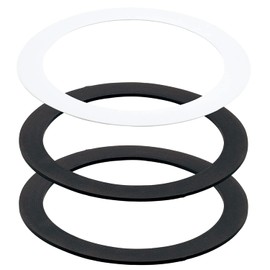GAONA GA-PB098 Gasket for Sink Trap SS Black 5.5 x 5.9 x 0.2 inches (14 x 15 x 0.5 cm)