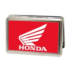 Buckle-Down Business Card Holder - HONDA Motorcycle Red/White - Large