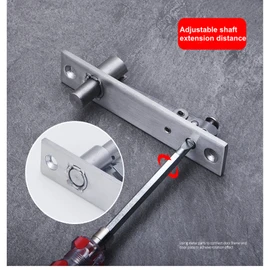 LAGALO One Set Door Pivot Hinges Rotation Hidden Door Shaft Pivot Hinges Heavy Duty,Heavy Duty Secret Door Concealed Rotating Door Hinge for Living Room Doors,Cabinets, Wardrobes, Bookcase-L Shape