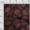 oneOone Velvet Maroon Fabric Dotted Floral Quilting Supplies Print Sewing