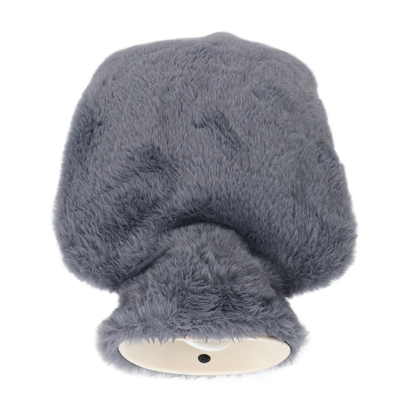 Plush Hot Water Bottle with Soft Plush Cover 2000ml Anti