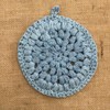 Handmade 100% cotton Circle Washcloth - Colour: Lavendar