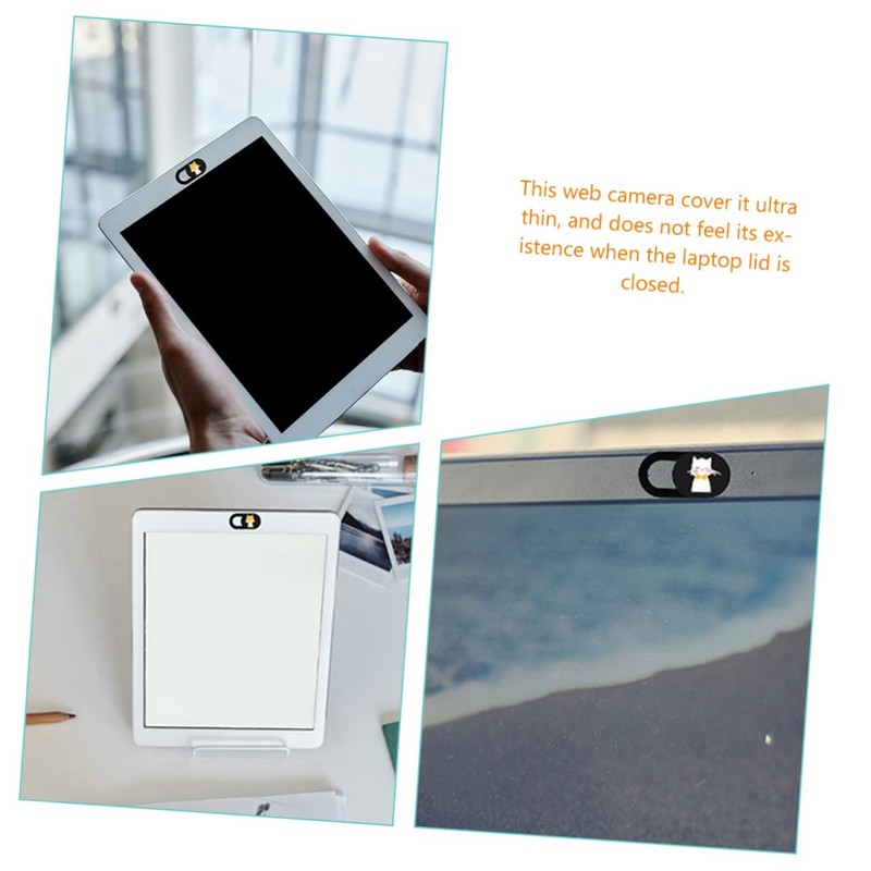 Angoily 4pcs Cat Webcam Cover Adorable Privacy Camera for Laptop