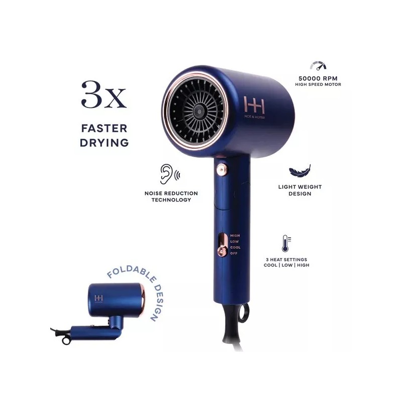 Annie Hot & Hotter Turbo 3500 Foldable Hair Dryer #5899