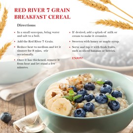 Red River Cereal - 7 Grain Hot Cereal (2lbs / 685g) Made in Canada at Arva Flour Mills - All Natural, No-Additives (1-Pack)