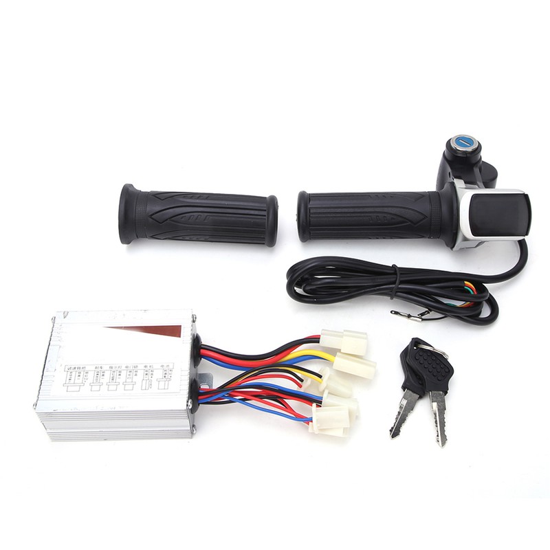 36V 500W E Bike Scooter Brushed Motor Controller Kit LCD