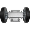 Rolling GATE 6" Wheel Carrier: for Chain Link Fence Rolling/Sliding