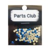 Nail Ssen Nail Art Nail Stone Parts Metallic Fluorescent Parts - Round 3mm Blue / 네일쎈 네일아트 네일스톤파츠 메탈형광파츠-원형 3mm Blue