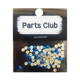Nail Ssen Nail Art Nail Stone Parts Metallic Fluorescent Parts - Round 3mm Blue / 네일쎈 네일아트 네일스톤파츠 메탈형광파츠-원형 3mm Blue